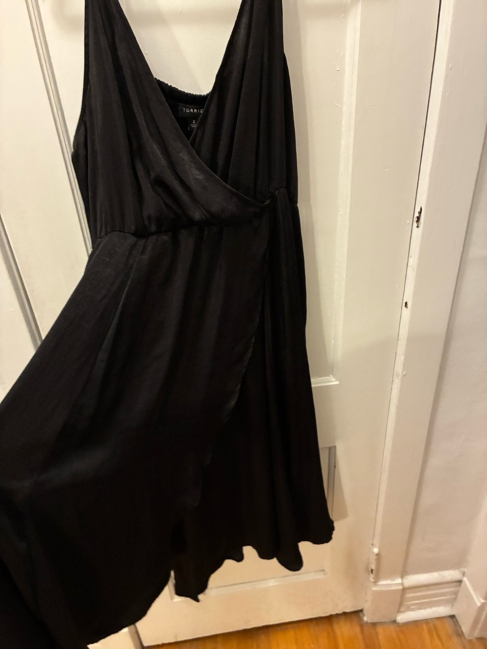 Cleavage for days! Torrid slip dress